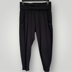 Calia by Carrie Underwood Womens Jogger Capri Size XS Black Elastic Folded Waist